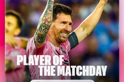 梅西第13次获得美职联周最佳球员，距多诺万的纪录还差6次